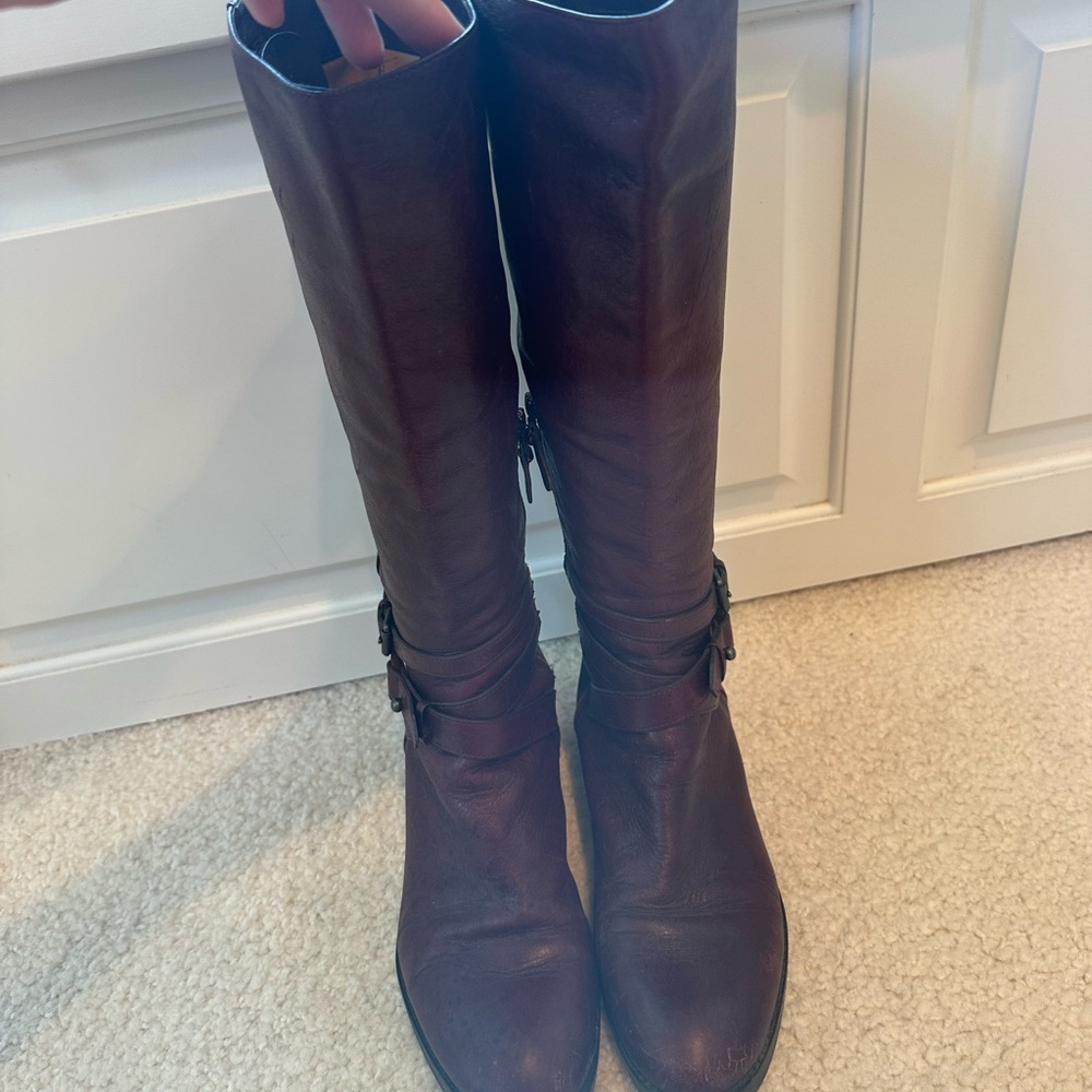Via Spiga Dark Brown Over the Knee Boots